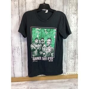 All Time Low Summer Ever After 2018 Tour Cities T-shirt Size Small Black